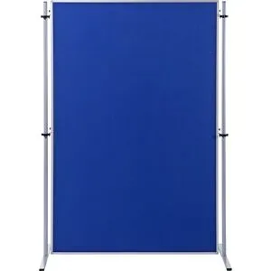 Funktions-Trennwand, Textilbezug, HxB 1800 x 1200 mm, königsblau, VE 1 Stk eurokraft basic