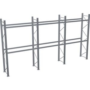 Palettenregal, feuerverzinkt, HxBxT 4500 x 8590 x 1100 mm, 2 Fachebenen, Komplettregal SCHULTE