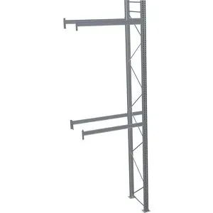 Palettenregal, feuerverzinkt, HxBxT 6000 x 1950 x 1100 mm, 2 Fachebenen, Anbauregal SCHULTE