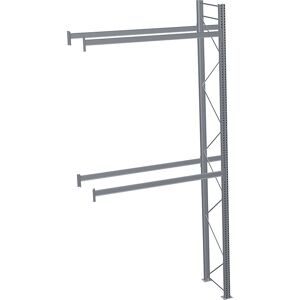 Palettenregal, feuerverzinkt, HxBxT 6000 x 2825 x 1100 mm, 2 Fachebenen, Anbauregal SCHULTE