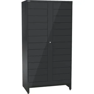 E-Multicabinet Fächerschrank, Erweiterungsmodul, HxBxT 1970 x 1000 x 580 mm, 2 x 12 Fächer, anthrazitgrau LISTA