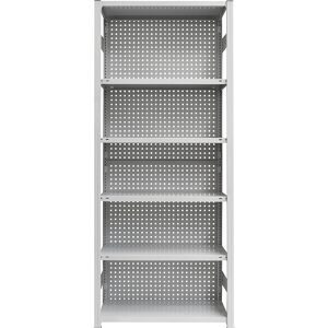 Rückwand, aus Stahl, HxB 3000 x 1300 mm, lichtgrau eurokraft pro