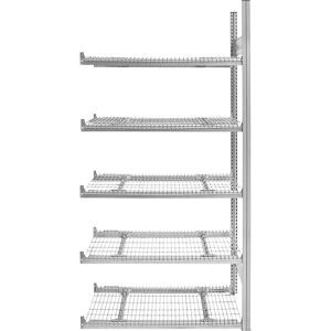 Steckregal Sprinkler, doppelseitig, verzinkt, HxBxT 2000 x 1000 x 500 mm, Anbauregal eurokraft pro