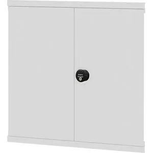 Flügeltür, Drehriegel, HxB 1000 x 1300 mm, lichtgrau eurokraft pro