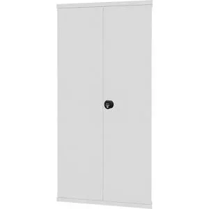 Flügeltür, Drehriegel, HxB 2000 x 1000 mm, lichtgrau eurokraft pro