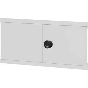 Flügeltür, RFID-Schloss, HxB 500 x 750 mm, lichtgrau eurokraft pro