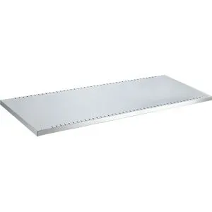 kaiserkraft Verstellboden geschlitzt für ESD-Flügeltürschrank, inkl. 4 Bodenträger, lichtgrau, HxBxT 30 x 980 x 506 mm, Traglast 100 kg