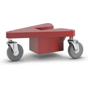 kaiserkraft Transportrolly im handlichen Kunststoffkoffer, aus Aluminium, für Lasten mit Beinen, Tragfähigkeit 100 kg je Stk, VE 4 Stk