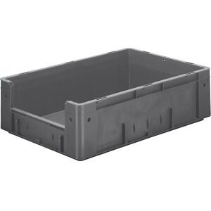 kaiserkraft Euro-Stapelbehälter mit Eingriff, Volumen 31 l, LxBxH 600 x 400 x 175 mm, VE 2 Stk, grau