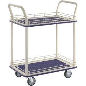kaiserkraft Industrie-Tischwagen, mit zwei Etagen, Tragfähigkeit 200 kg