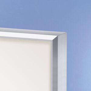 Schaukasten, Alu-Rahmen, Flügeltüren, Kapazität 12 DIN A4-Blatt, HxBxT 970 x 910 x 50 mm, Rahmen eckig eurokraft pro