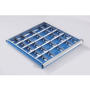 kaiserkraft Schubladeneinteilungs-Set, 2 Längs- und 4 Querteiler, für Schubladenhöhe 150 mm, für Schrankbreite x -tiefe 1023 x 725 mm