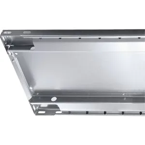 Fachboden verzinkt extra, Kantenhöhe 25 mm, VE 2 Stk, BxT 1300 x 500 mm eurokraft pro