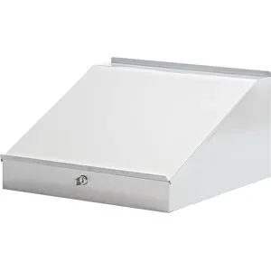 Schreibpultaufsatz, HxBxT 95 / 275 x 495 x 495 mm, lichtgrau eurokraft pro