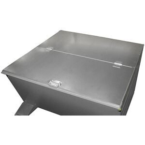 Klappdeckel, verzinkt, 2-teilig, für 0,65 / 0,7 m³-Ausführung eurokraft pro