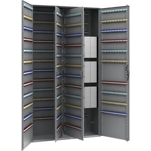 kaiserkraft Schlüsselschrank, 2-türig, HxBxT 1300 x 730 x 250 mm, 940 Haken