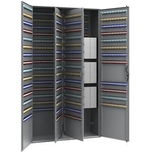 kaiserkraft Schlüsselschrank, 2-türig, HxBxT 1300 x 730 x 250 mm, 1170 Haken
