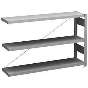 Steckregal, Bauart leicht, einseitig, HxBxT 825 x 1300 x 300 mm, verzinkt, Anbauregal eurokraft pro