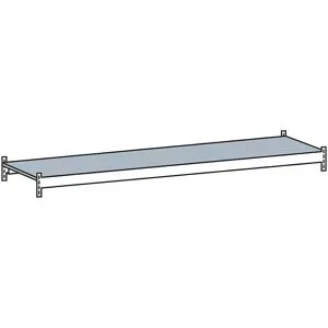 Zusatzebene mit Stahlboden, Spannweite 2000 mm, Tiefe 500 mm SCHULTE
