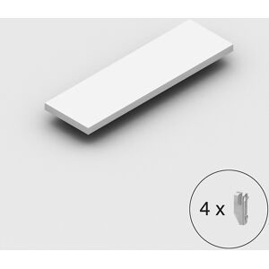 Fachboden RAL 7035, für Steckregal, Ausführung leicht, Breite x Tiefe 1000 x 300 mm eurokraft pro