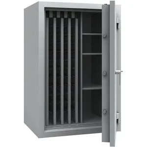 kaiserkraft Schlüsseltresor mit ausziehbaren Zwischenwänden, VDMA B und Euro-Norm S2, 1650 Haken, 3 Fachböden, HxBxT 1256 x 836 x 700 mm