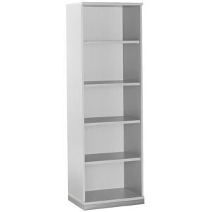 kaiserkraft LENA - Büroregal, 4 Fachböden, 5 Ordnerhöhen, HxBxT 1869 x 600 x 442 mm, lichtgrau
