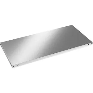 kaiserkraft Fachboden für Schraubregal, Edelstahl, Breite x Tiefe 1100 x 500 mm