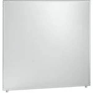 kaiserkraft Trennwand, Kunststoff, Rahmen lichtgrau, 1300 x 1300 mm