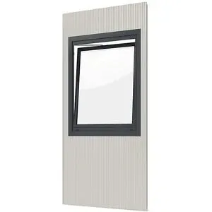 Raumsystem, Außen-BxH 1150 x 2600 mm, Paneel mit Dreh-/ Kippfenster eurokraft pro
