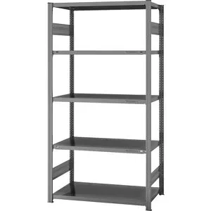 Steckregal, Bauart mittelschwer, doppelseitig, HxBxT 2000 x 1000 x 600 mm, verzinkt, Grundregal eurokraft pro