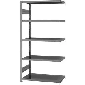Steckregal, Bauart mittelschwer, doppelseitig, HxBxT 2000 x 1000 x 600 mm, verzinkt, Anbauregal eurokraft pro