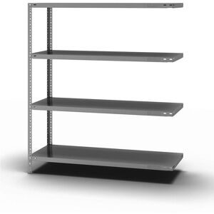 Lager-Schraubregal, Bauart mittelschwer, beidseitig, HxBxT 1500 x 1300 x 500 mm, verzinkt, Anbauregal eurokraft pro
