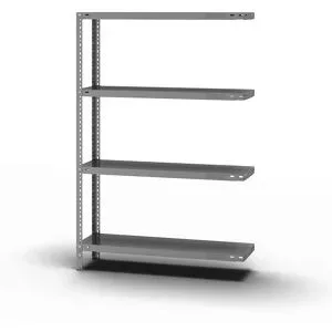 Schraubregal, Bauart leicht, doppelseitig, HxBxT 1500 x 1000 x 300 mm, verzinkt, Anbauregal eurokraft pro