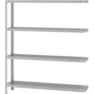 Lager-Schraubregal, Bauart mittelschwer, beidseitig, HxBxT 1500 x 1300 x 300 mm, lichtgrau, Anbauregal eurokraft pro