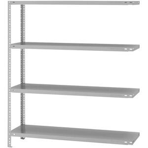 Lager-Schraubregal, Bauart mittelschwer, beidseitig, HxBxT 1500 x 1300 x 400 mm, lichtgrau, Anbauregal eurokraft pro