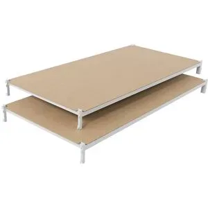 Hartfaser-Auflage, VE 2 Stk, BxT 1000 x 600 mm Manorga