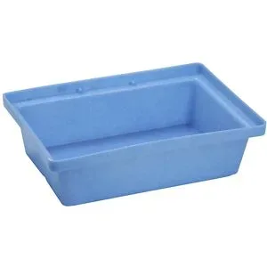 kaiserkraft PE-Kleingebinde- und Palettenwanne, LxBxH 600 x 400 x 170 mm, Auffangvolumen 20 l, ohne Gitterrost