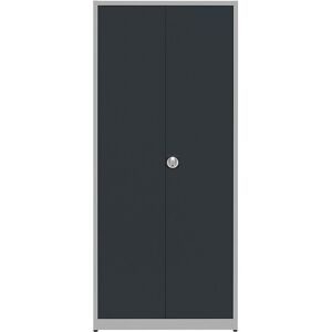 Universalschrank, extrahoch, HxBxT 2200 x 950 x 420 mm, weißaluminium / anthrazitgrau, ab 3 Stk mauser
