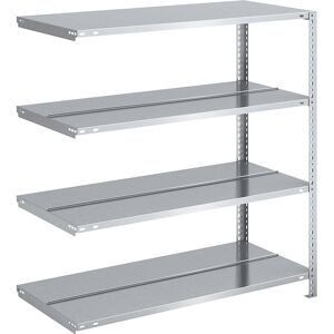 Akten-Schraubregal, verzinkt, Regalhöhe 1150 mm, doppelseitig, Anbauregal, Breite x Tiefe 1000 x 600 mm hofe