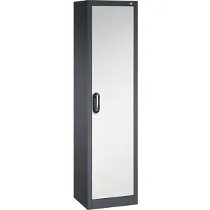 ACURADO Universalschrank, BxT 500 x 400 mm, schwarzgrau / lichtgrau C+P