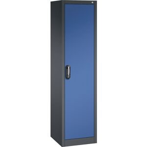 ACURADO Universalschrank, BxT 500 x 500 mm, schwarzgrau / enzianblau C+P