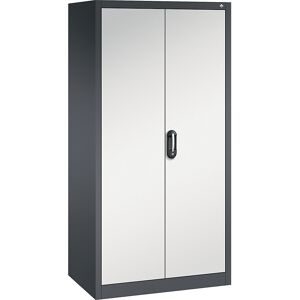 ACURADO Universalschrank, BxT 930 x 600 mm, schwarzgrau / lichtgrau C+P