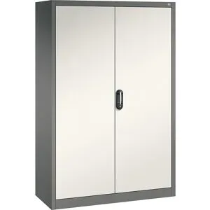 ACURADO Universalschrank, BxT 1200 x 500 mm, vulkangrau / perlweiß C+P