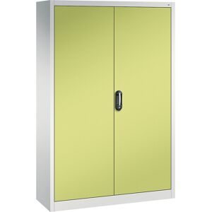 ACURADO Universalschrank, BxT 1200 x 400 mm, lichtgrau / viridingrün C+P