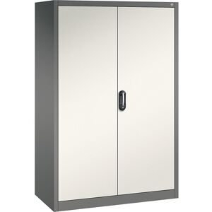 ACURADO Universalschrank, BxT 1200 x 600 mm, vulkangrau / perlweiß C+P