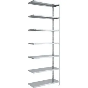 Schraubregal, Bauart leicht, doppelseitig, HxBxT 3000 x 1000 x 500 mm, verzinkt, Anbauregal eurokraft pro