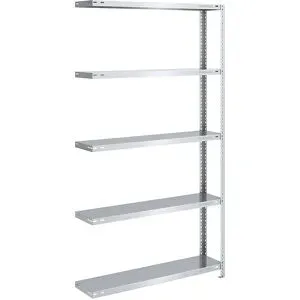 Schraubregal, Bauart leicht, doppelseitig, HxBxT 2000 x 1000 x 300 mm, verzinkt, Anbauregal eurokraft pro