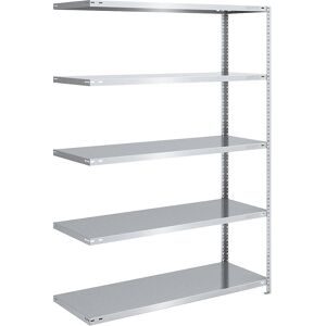 Schraubregal, Bauart leicht, doppelseitig, HxBxT 2000 x 1300 x 600 mm, verzinkt, Anbauregal eurokraft pro