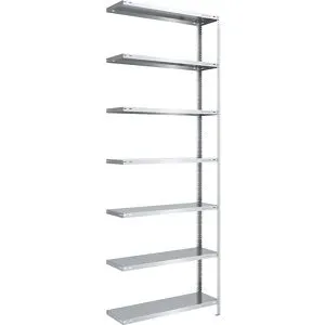 Lager-Schraubregal, Bauart mittelschwer, beidseitig, HxBxT 3000 x 1000 x 400 mm, verzinkt, Anbauregal eurokraft pro