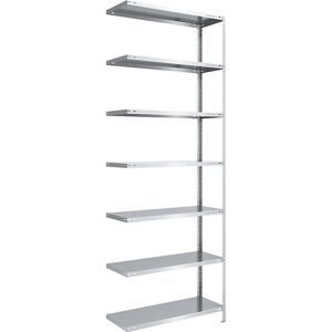 Lager-Schraubregal, Bauart mittelschwer, beidseitig, HxBxT 3000 x 1000 x 500 mm, verzinkt, Anbauregal eurokraft pro